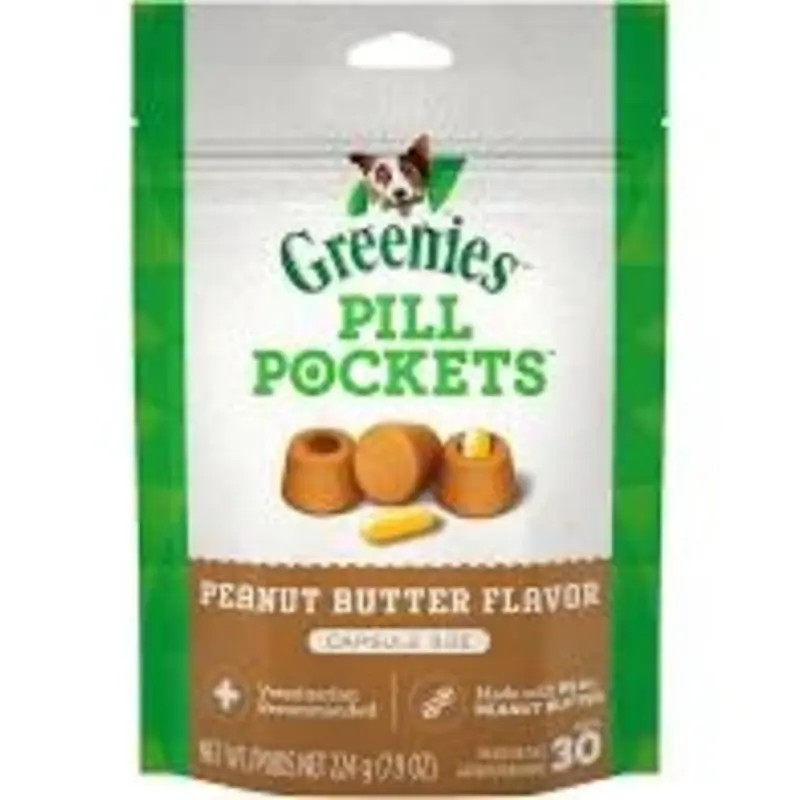 Pill Pocket Dog Treats, Capsule, Peanut Butter, 7.9 oz.