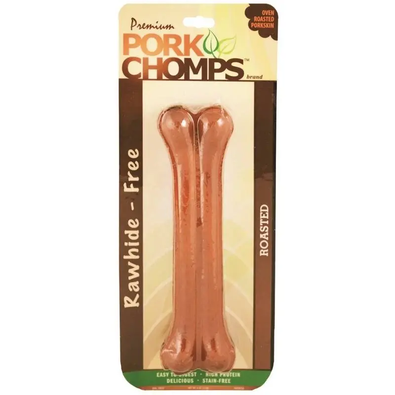 Premium Roasted Pork Pressed Bone Dog Treat, 7 Inch