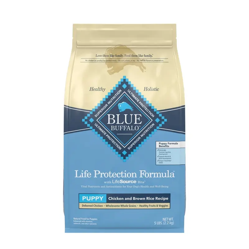 Puppy Food, 5 Pounds Bag, Complete Nutrition for Growing Puppies