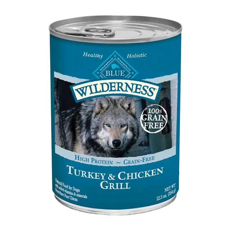 Turkey and Chicken Grill Dog Food, 12.5 Ounce Can