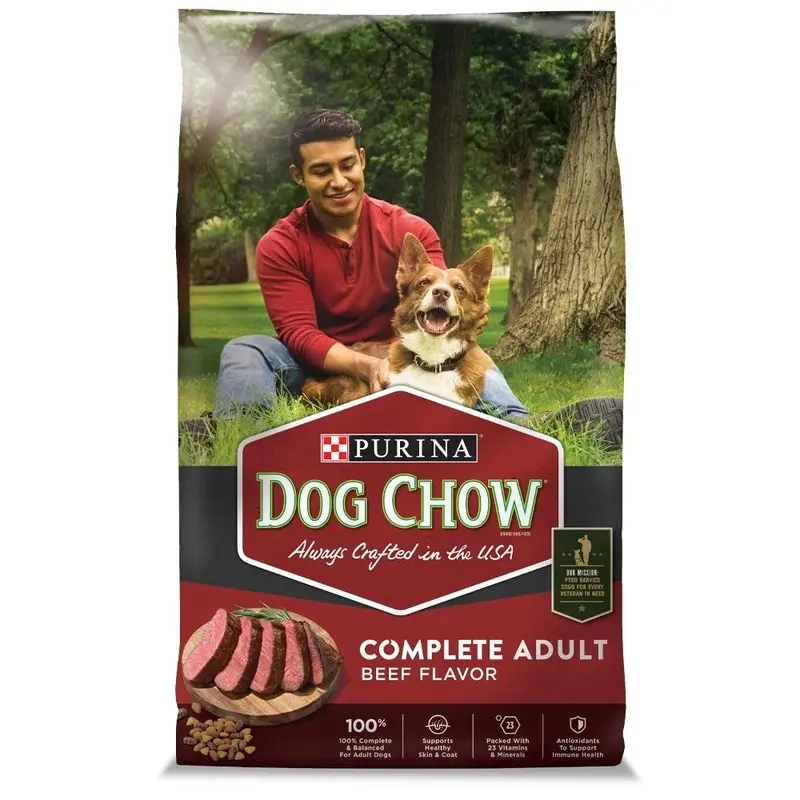 Complete Adult Dry Dog Food with Beef Flavor, 44 Pounds Bag