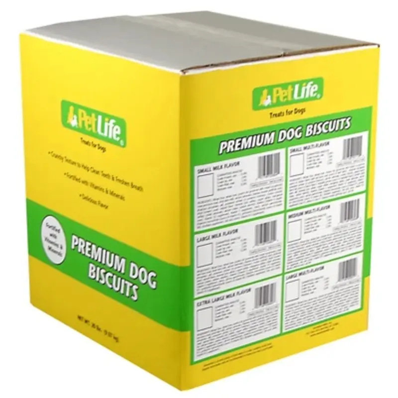 Dog Biscuits Multi-Flavor Large Size 20 Pounds Bag