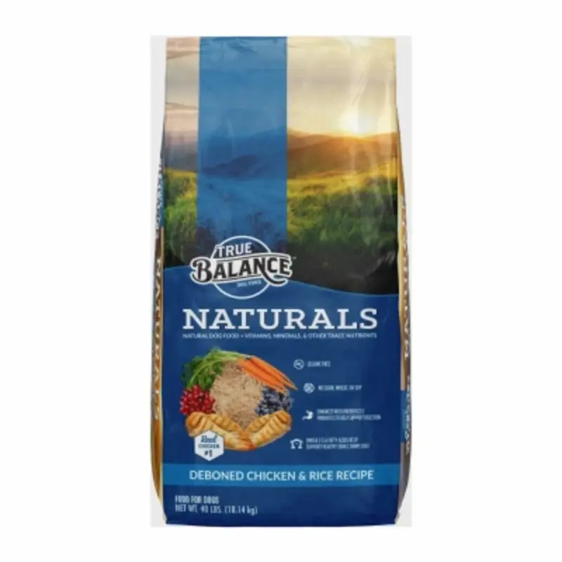 Naturals Chicken and Rice Dry Dog Food, 40 Pounds Bag