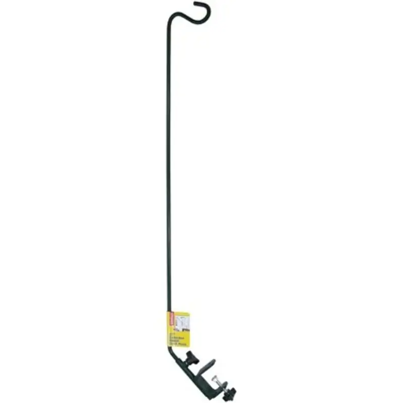 Bird Feeder Deck Hook, Black, 27-In. Extension